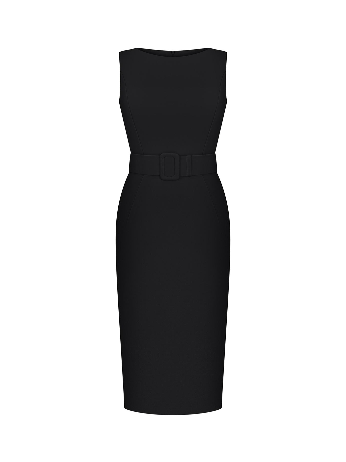 ANASTASIIA IVANOVA Black Midi Dress - Image 10