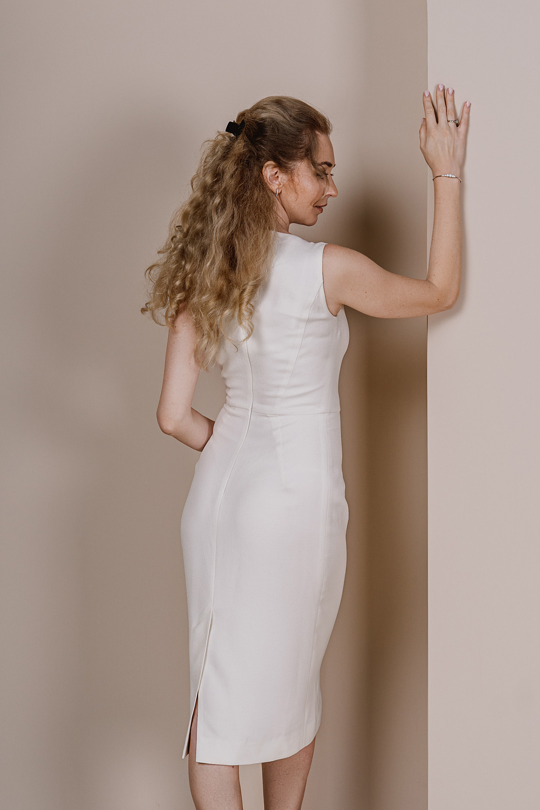 ANASTASIIA IVANOVA White Midi Dress - Image 4