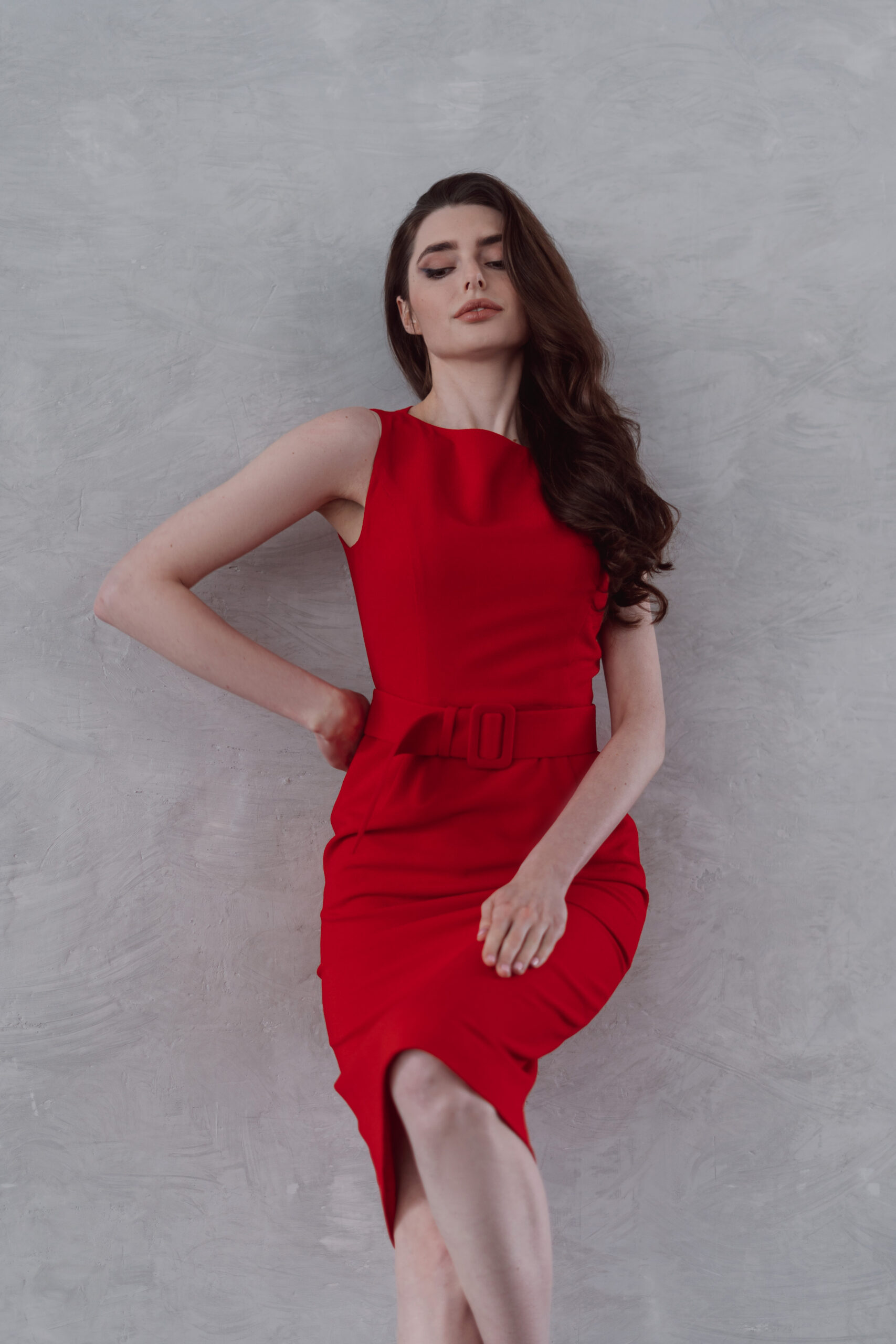 ANASTASIIA IVANOVA Red Midi Dress - Image 7