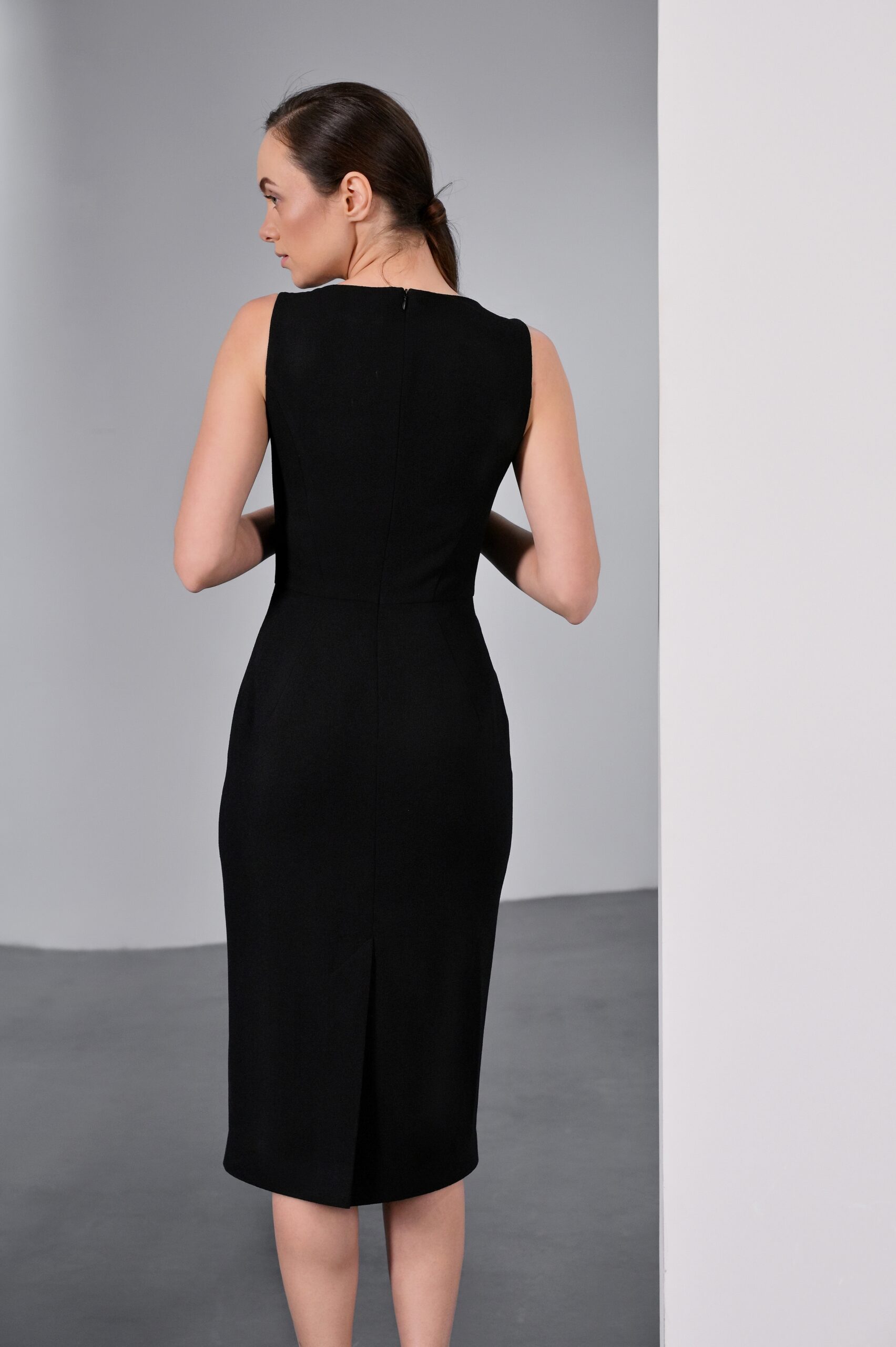 ANASTASIIA IVANOVA Black Midi Dress - Image 4