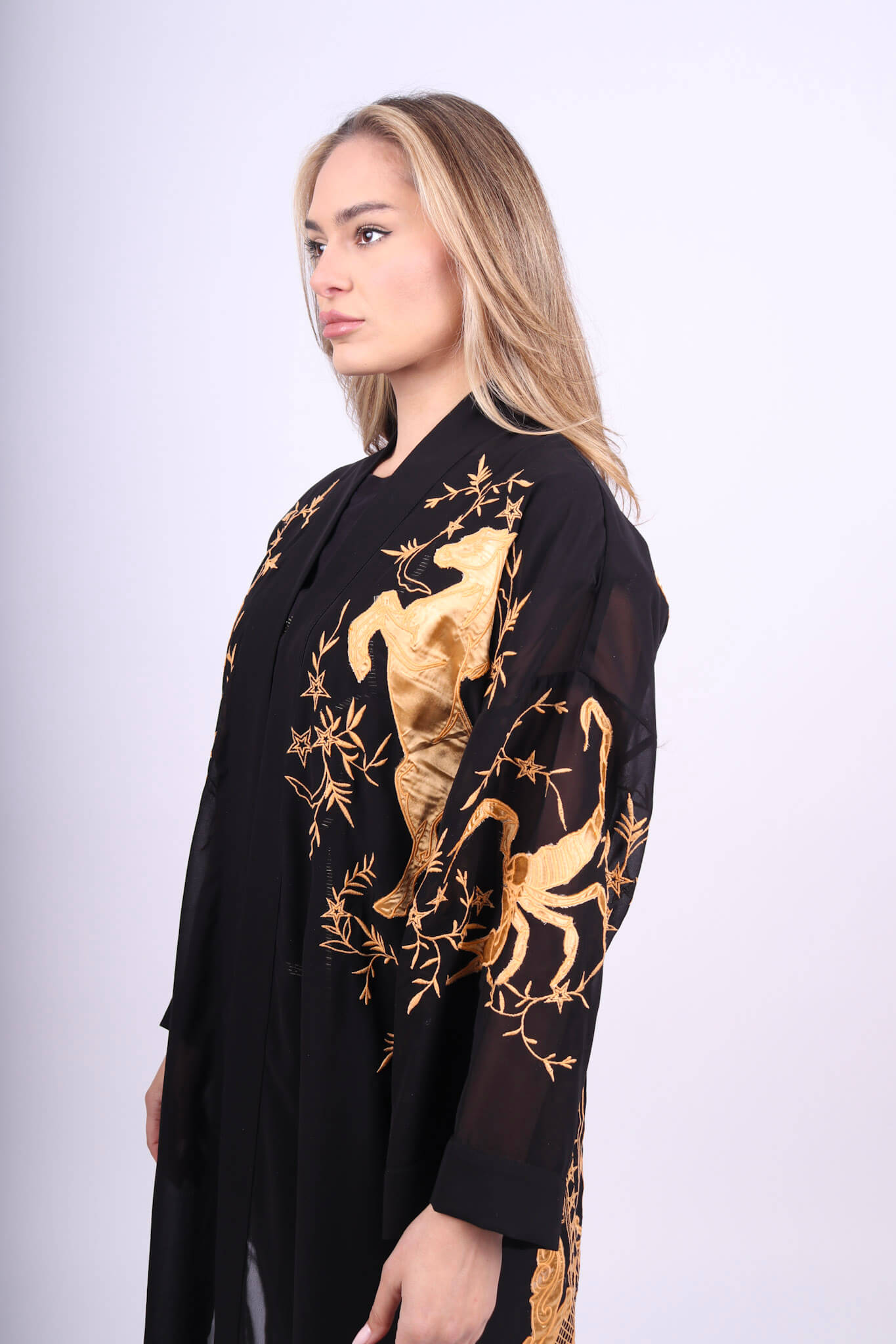 Any Old Iron Black Long Coat/Outerwear - Image 4