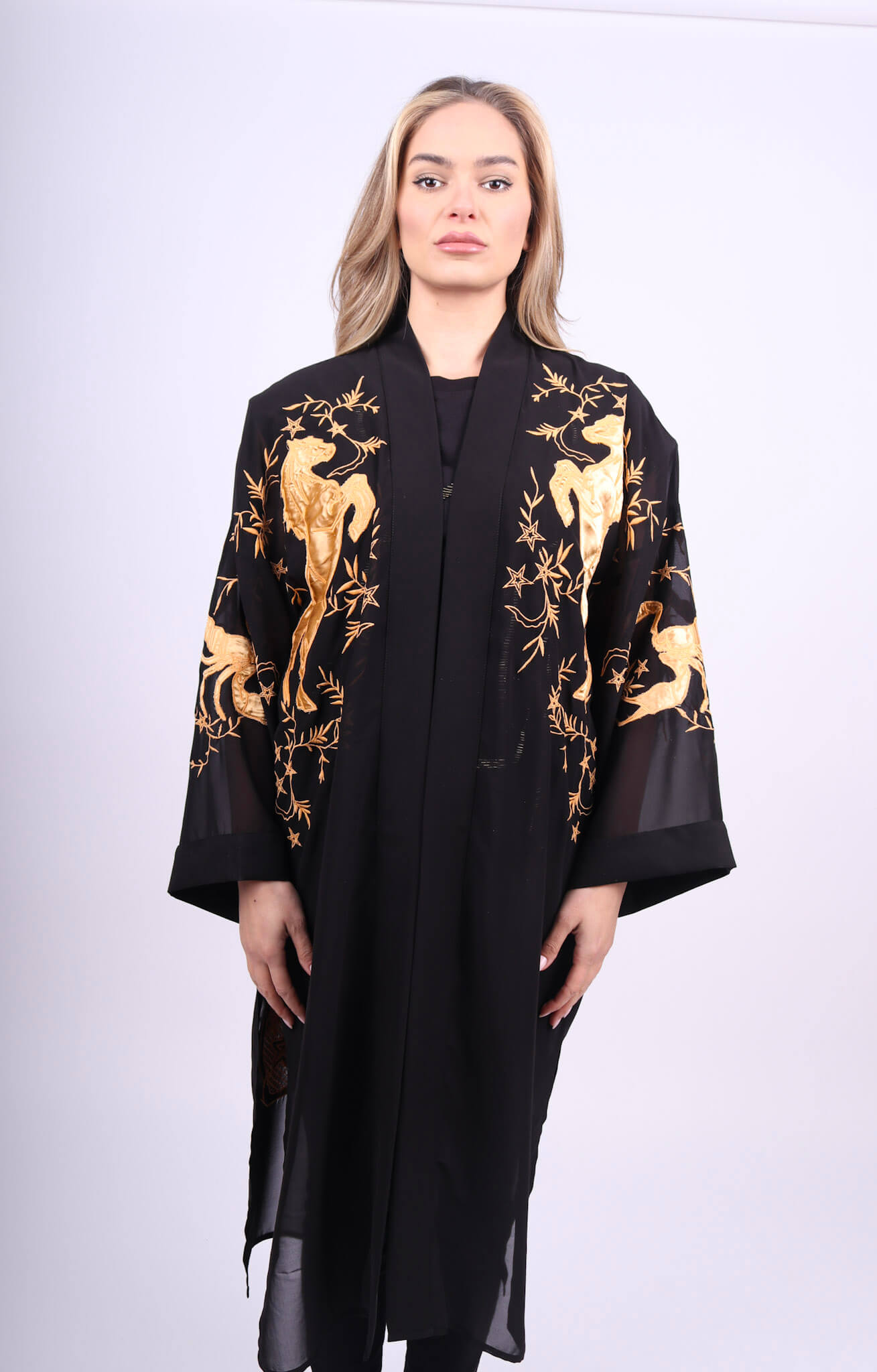 Any Old Iron Black Long Coat/Outerwear - Image 5