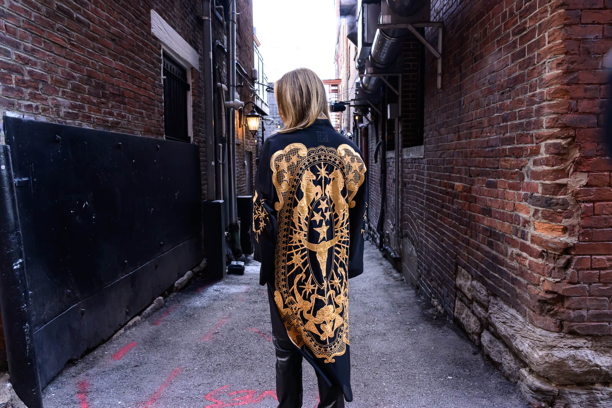 Any Old Iron Black Long Coat/Outerwear - Image 6
