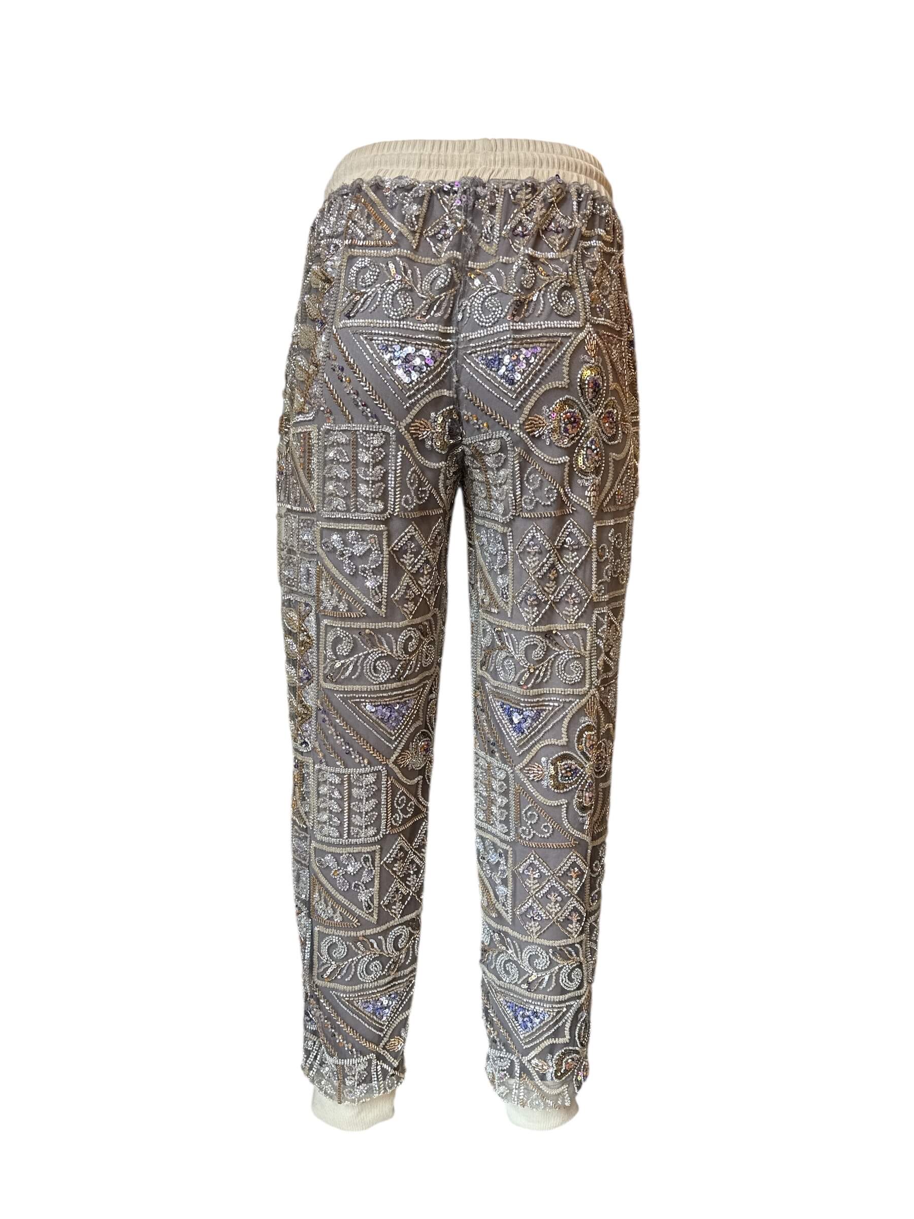 Any Old Iron Ivory/Cream High Rise Pants - Image 5