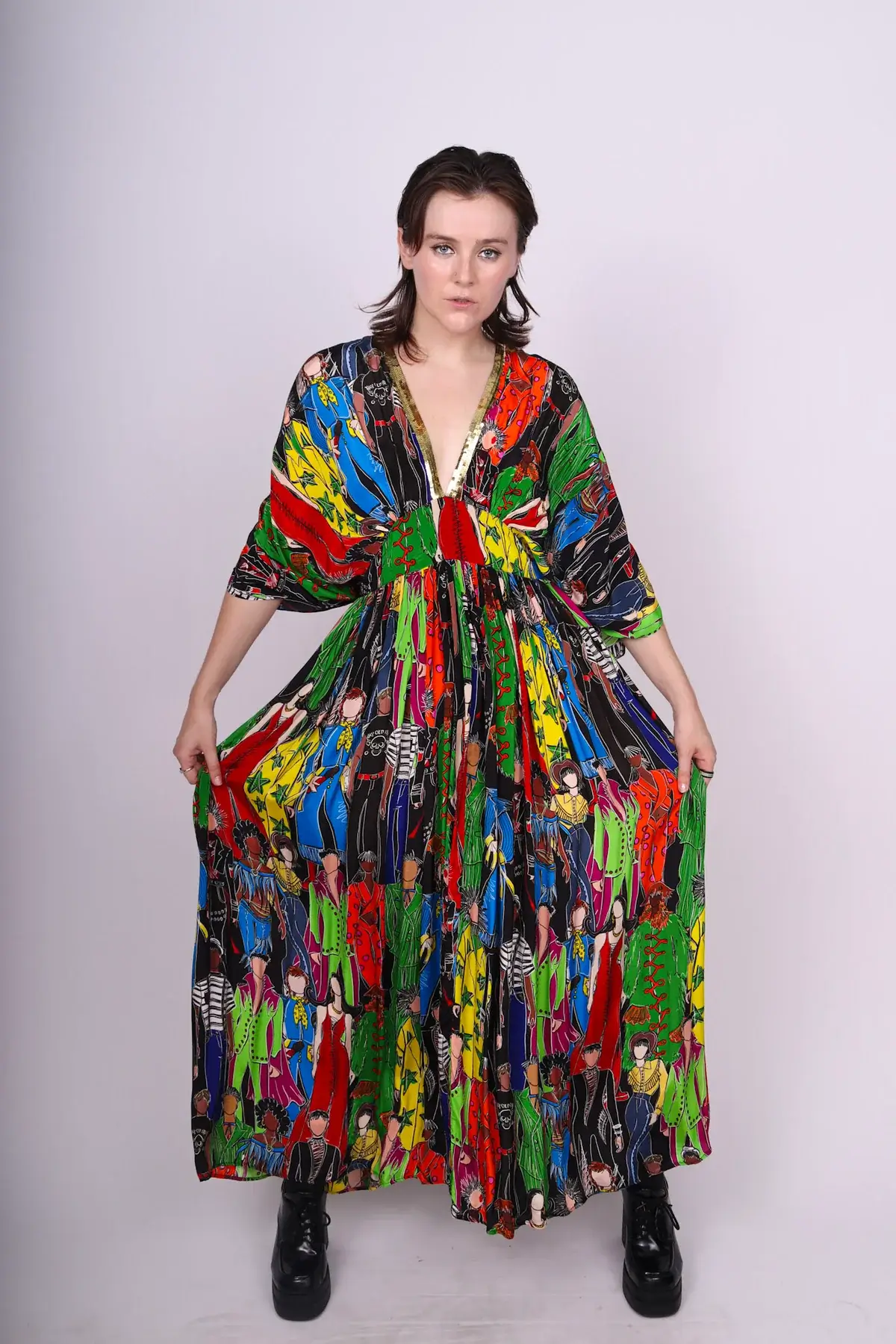 Any Old Iron Multi-Color Maxi Dress - Image 3