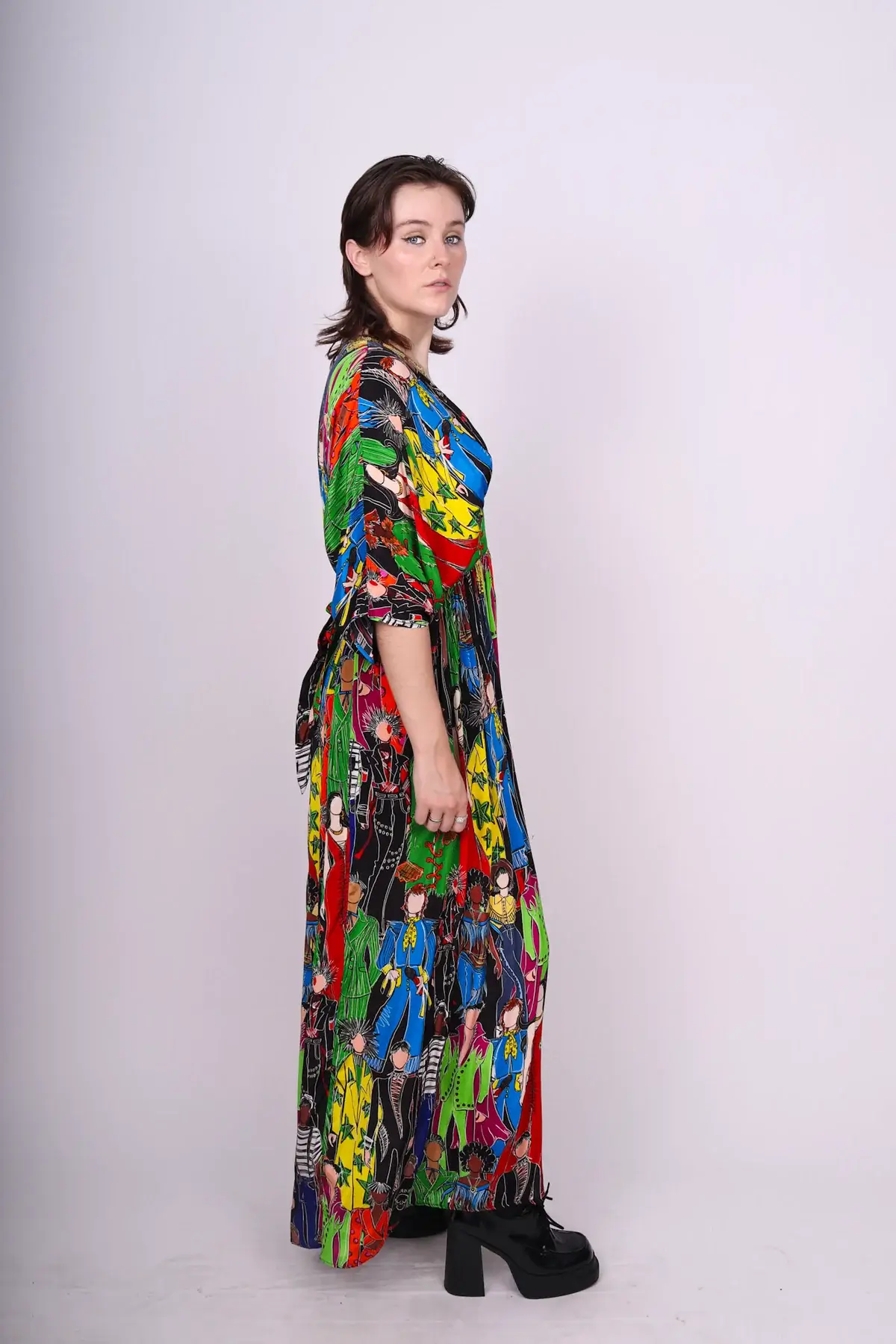 Any Old Iron Multi-Color Maxi Dress - Image 4