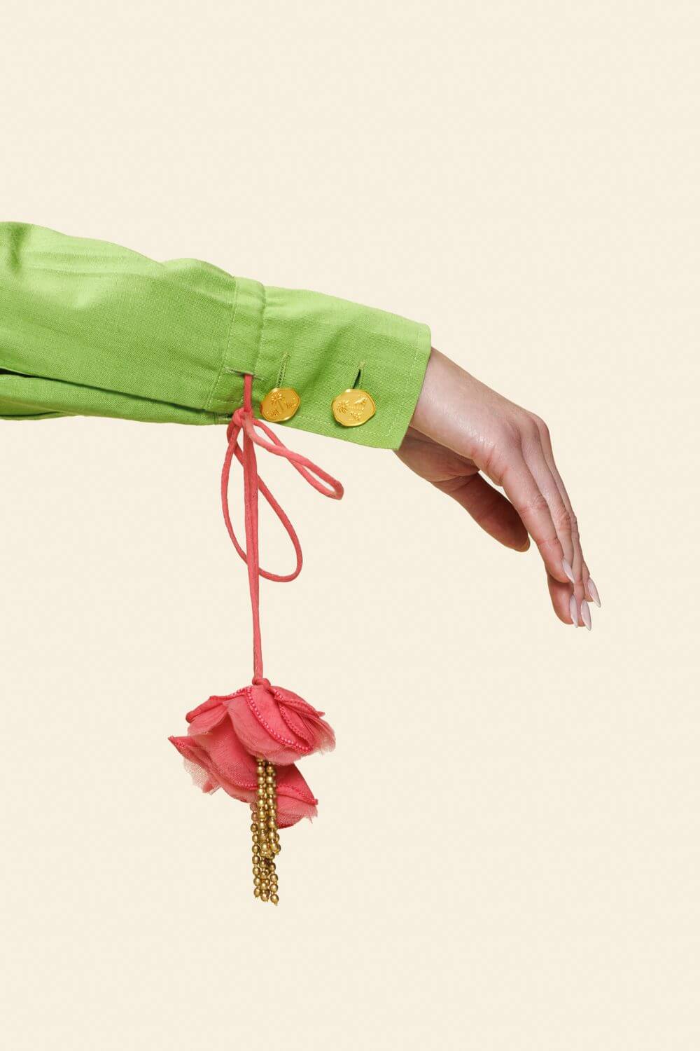 Ashaki Green Button Up Top - Image 5