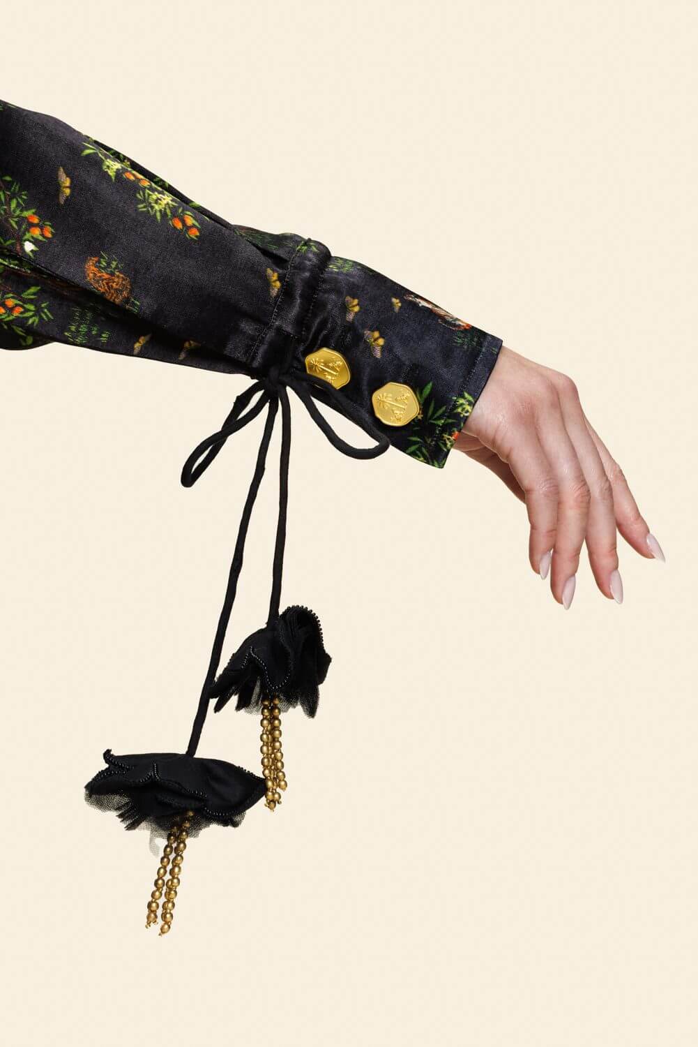 Ashaki Black Button Up Top - Image 3
