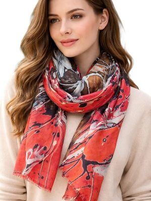 Orange scarf