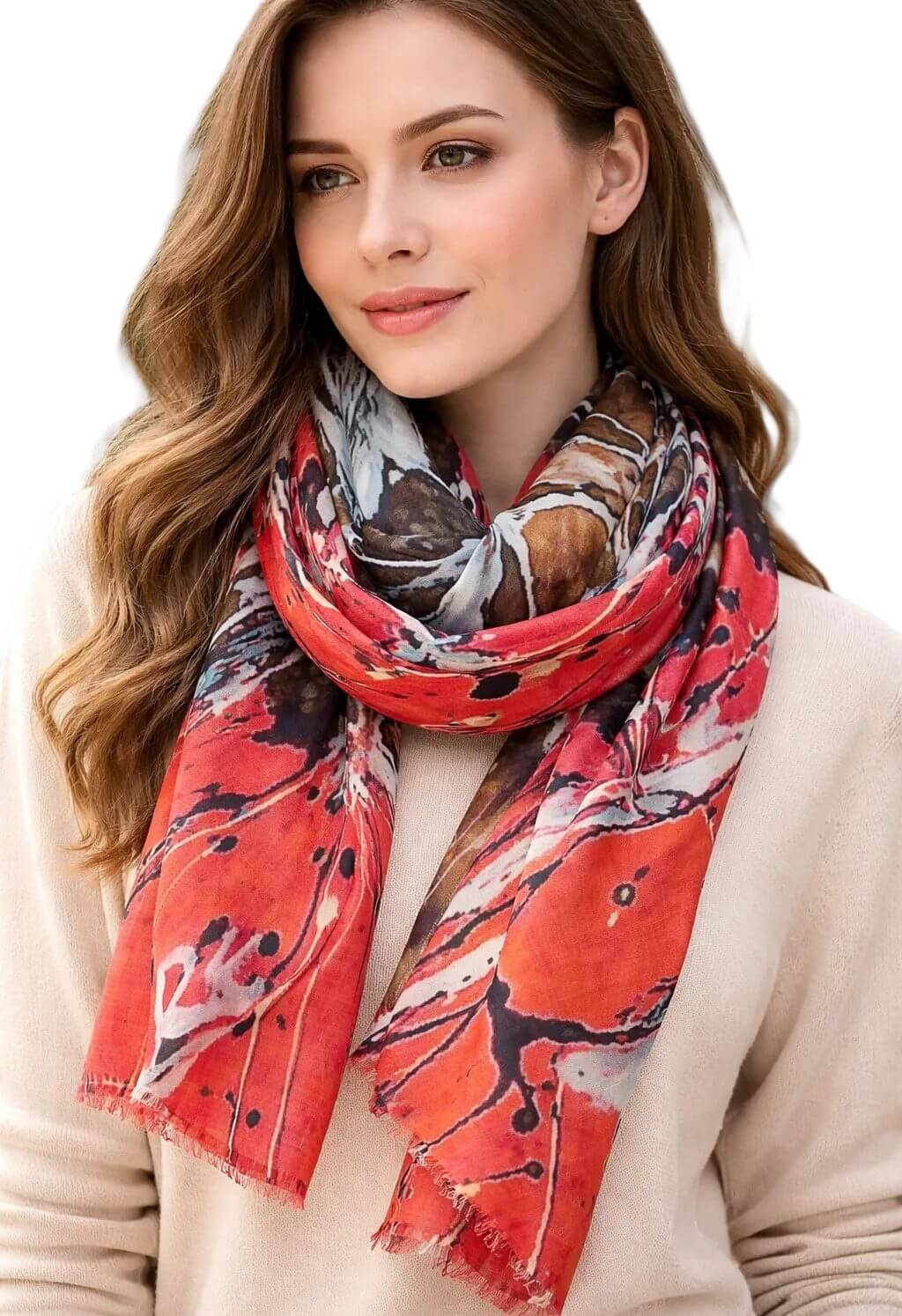Orange scarf