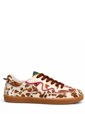 ATHENARA By MARCELA HERNANDEZ Cow Brown Low Top Sneaker