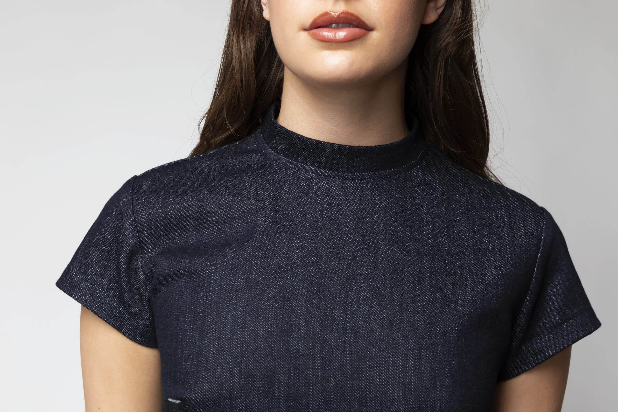 Back Bone Society Blue Cropped Top - Image 4