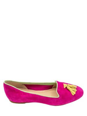 Bellas Pink Loafers Flat