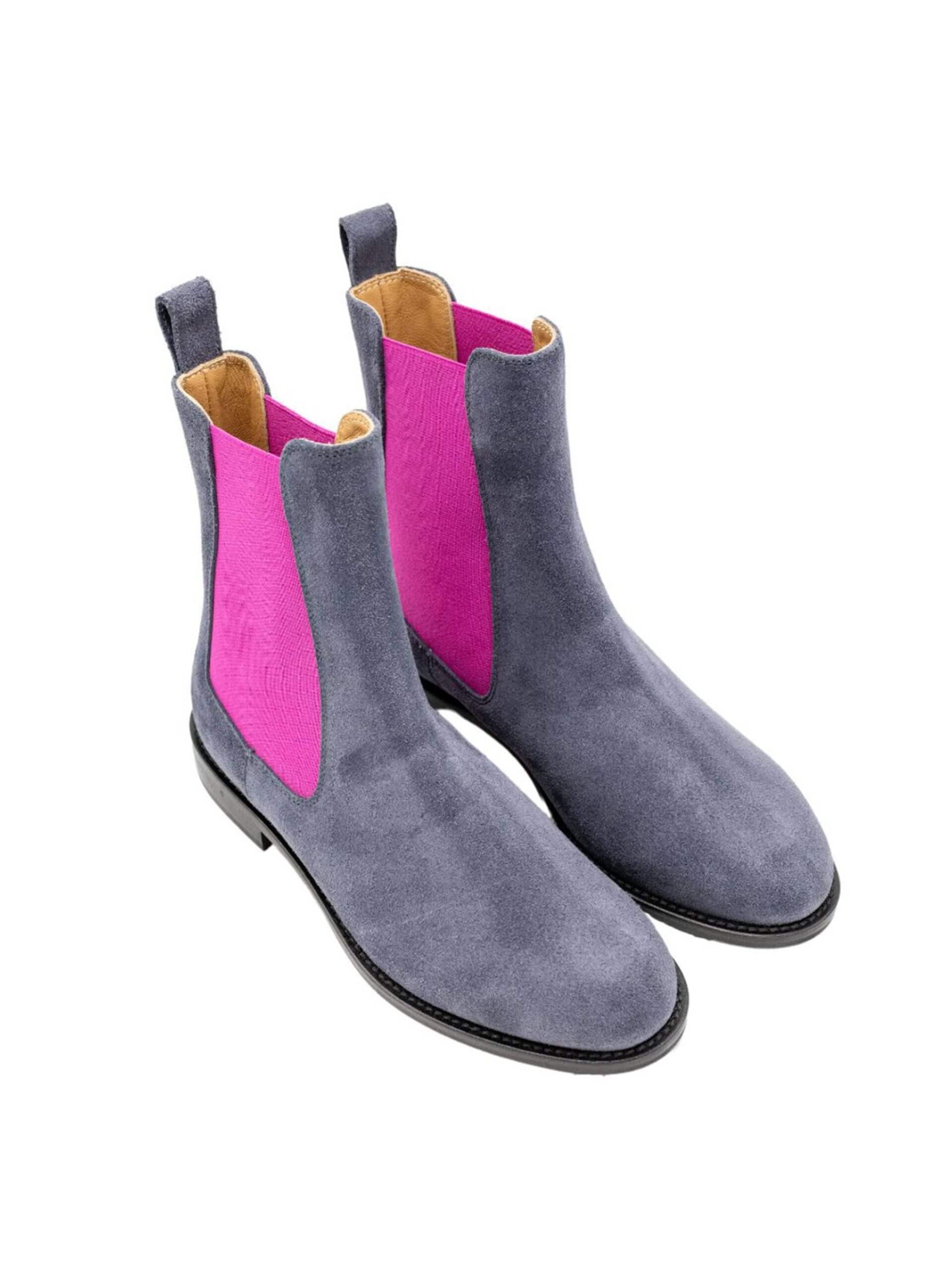 Bellas Grey Flat Boot - Image 4