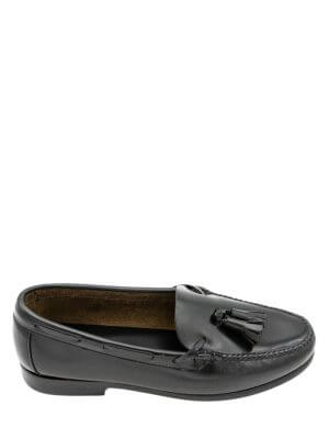 Bellas Black Loafers Flat