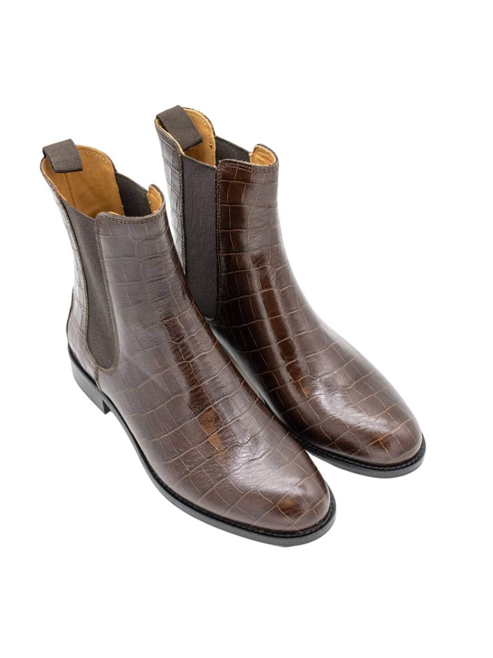 Bellas Brown Flat Boot - Image 3