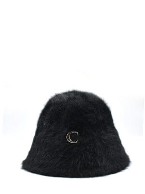 CONSTASY BLACK FLUFFY FROSTY HAT