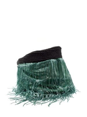 CONSTASY EMERALD SPARK SEQUIN FRINGE SNOOD