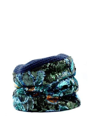 CONSTASY MIDNIGHT GARDEN SEQUIN SNOOD