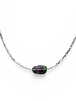 D&T Jewels Blue Tourmaline Necklace