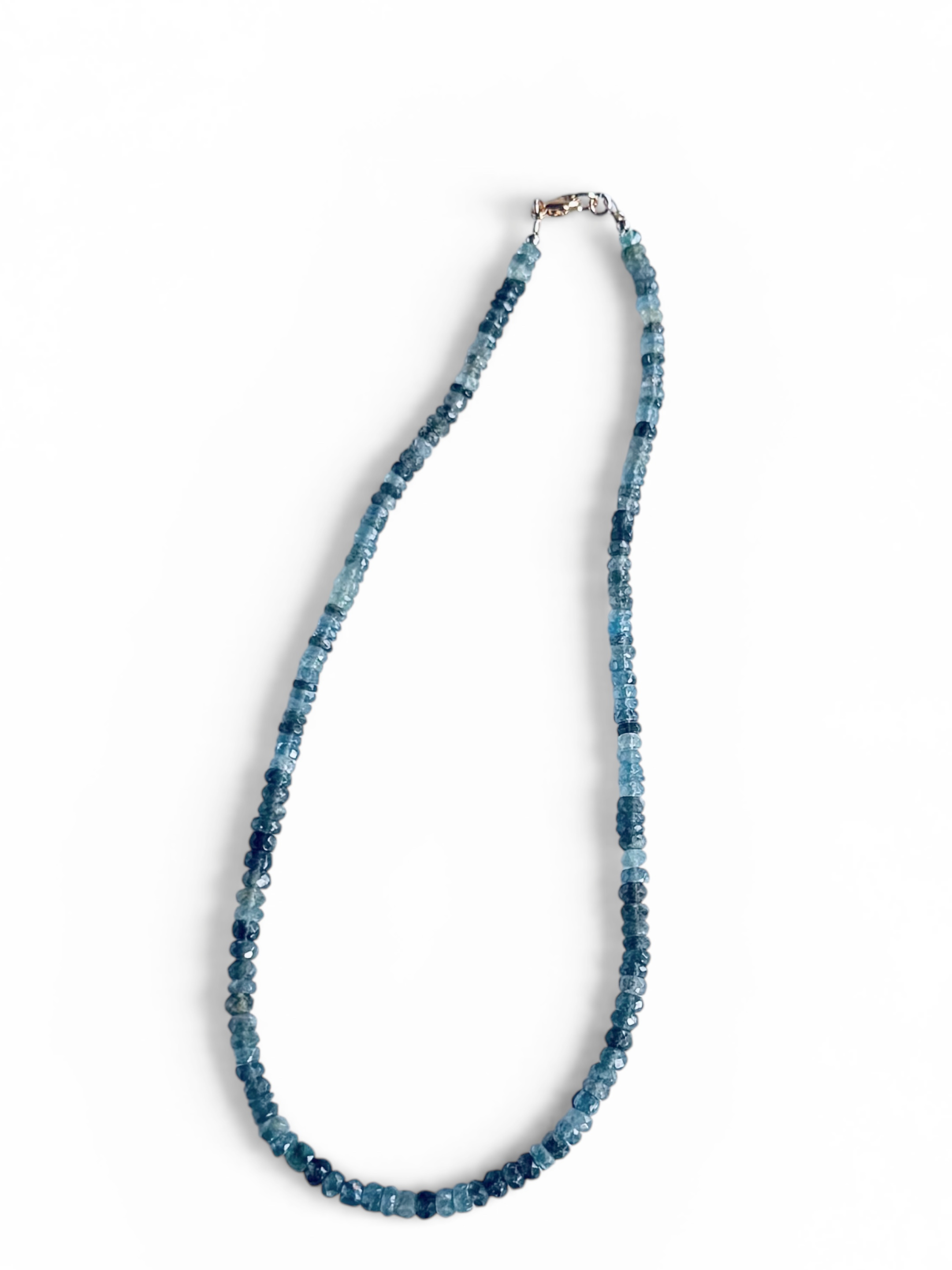 D&T Jewels Green Aquamarine Necklace