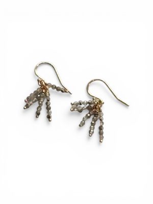D&T Jewels Grey Zircon Earrings