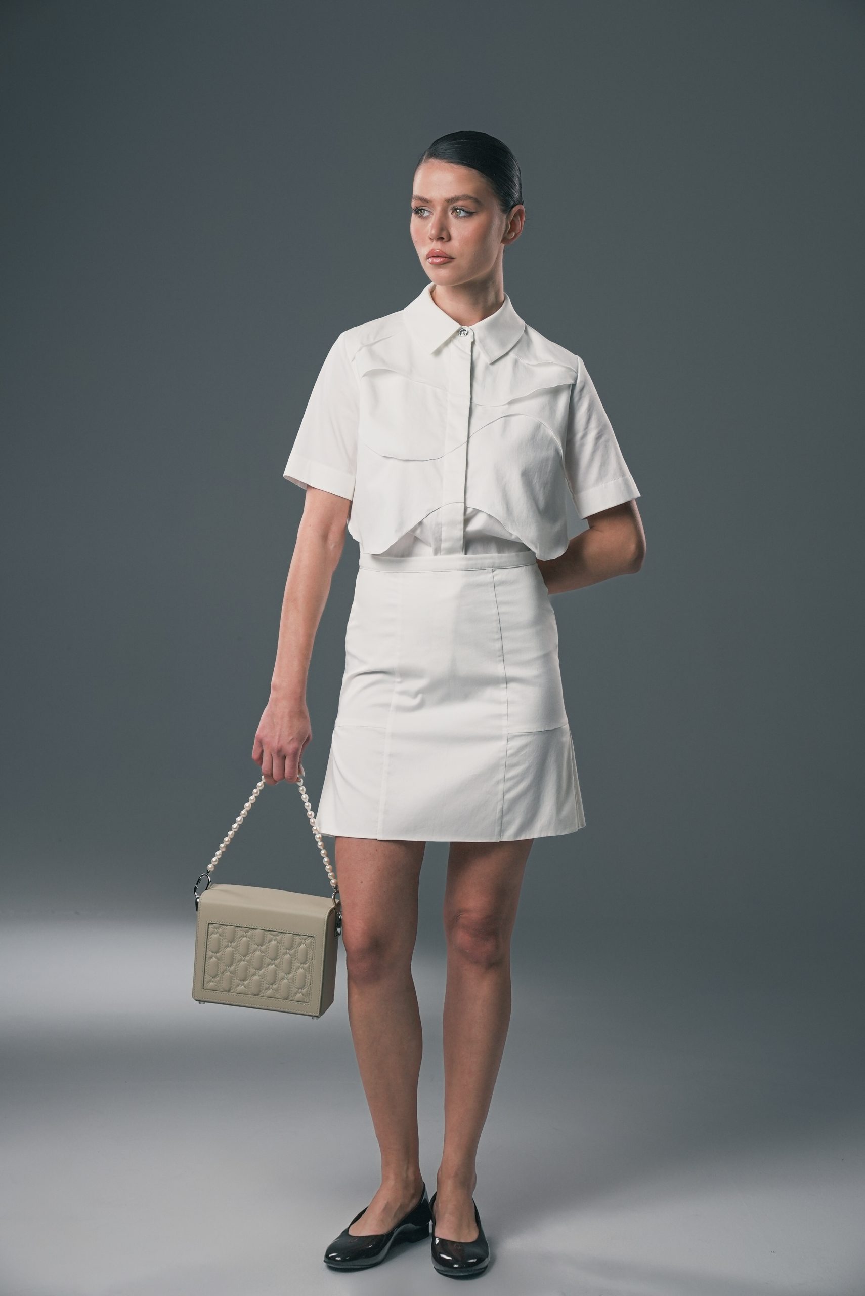 Deuniq White Mini Skirt - Image 3