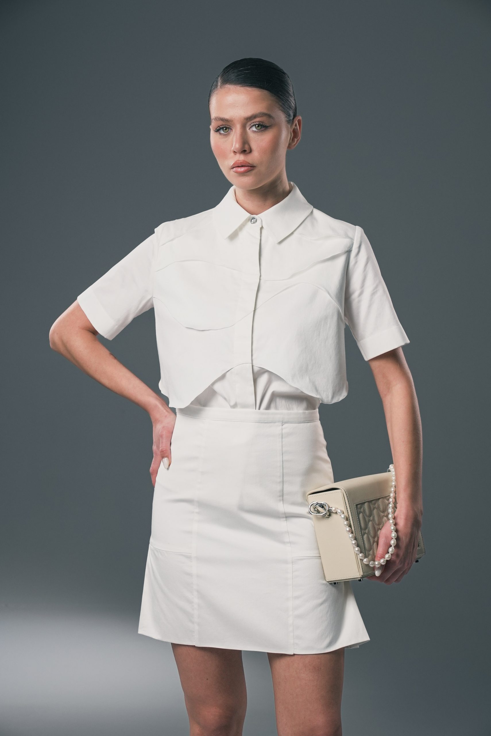 Deuniq White Button Up Top - Image 3