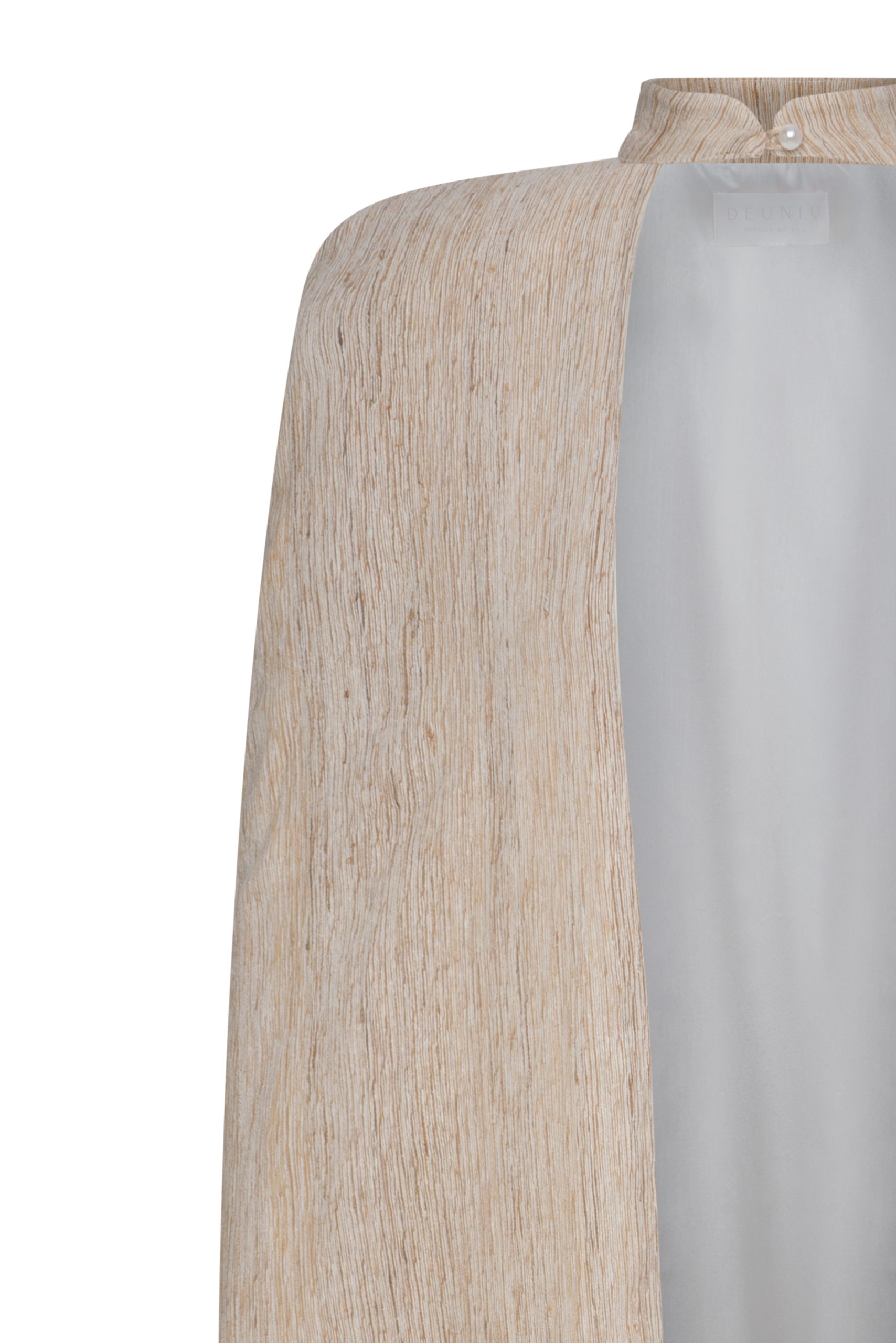 Deuniq Ivory/Cream Gown Dress with Cape - Image 6
