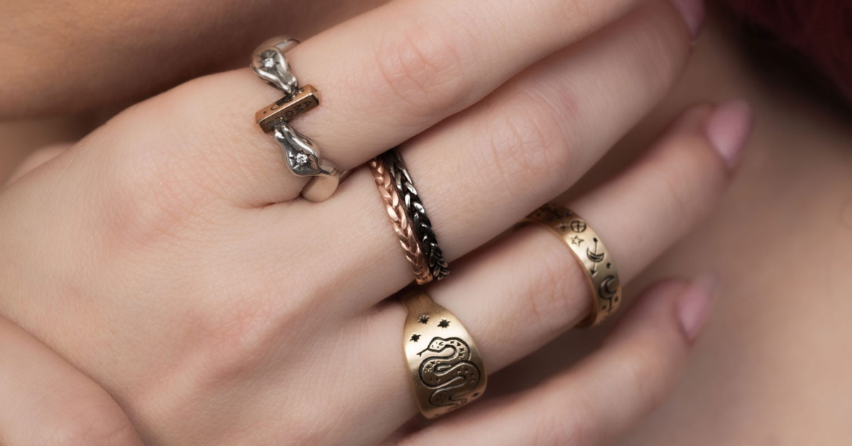 Juju Gems jewellery rings for Flying Solo NYC