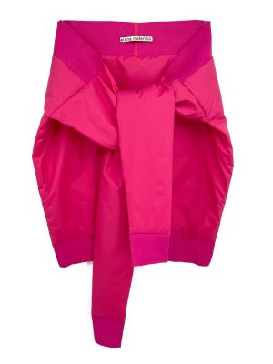 ELENA RUDENKO fuschia puffy sweater-scarf