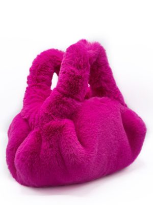 ELENA RUDENKO Jan mini fur bag fuschia