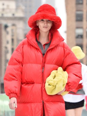 ELENA RUDENKO fur panama hat red