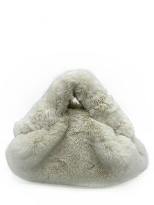 ELENA RUDENKO Jan ivory fur bag small
