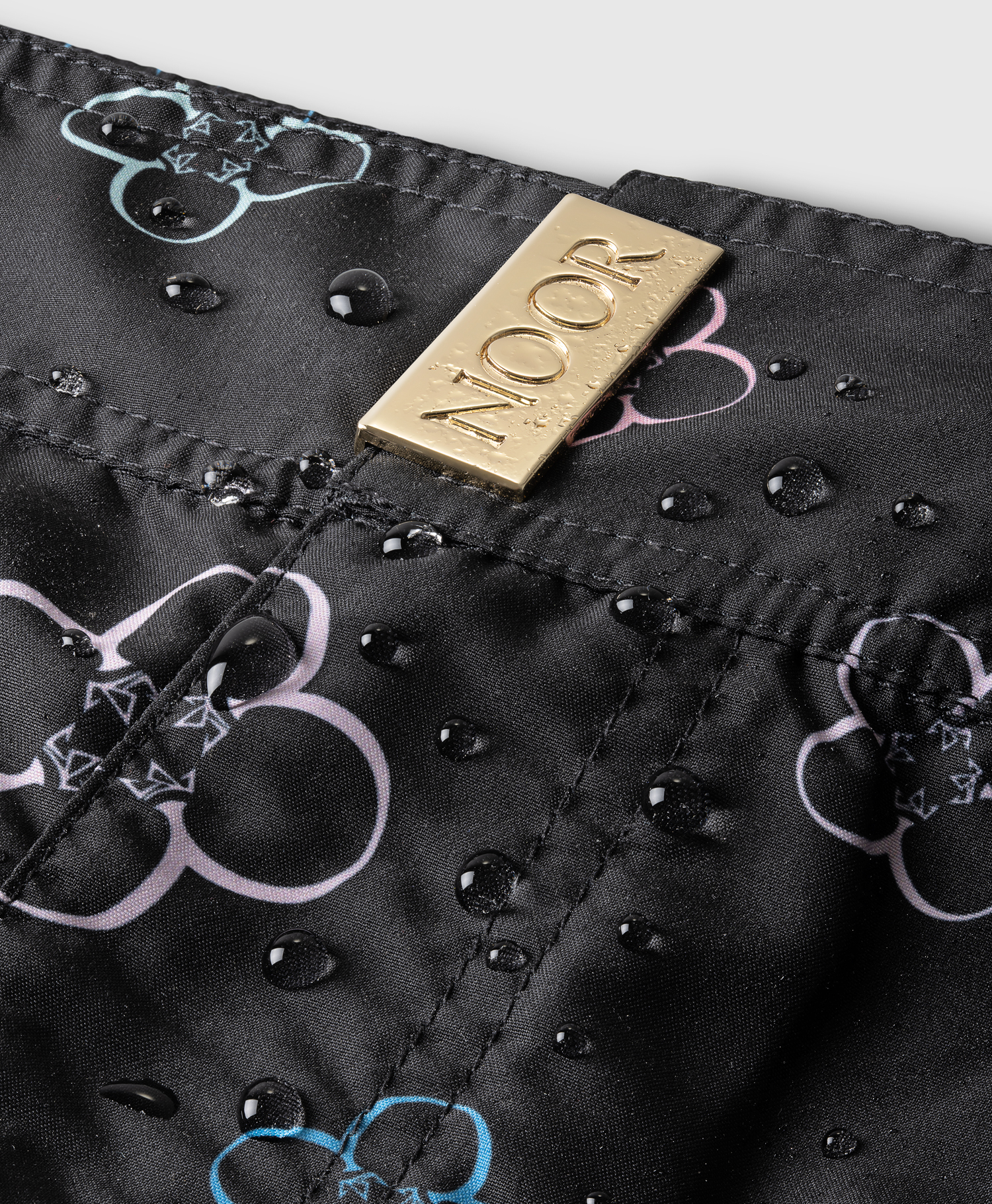 ELI NOOR DESIGN Swim Shorts Prince Style In Noir Luxe Fiore Print - Image 7