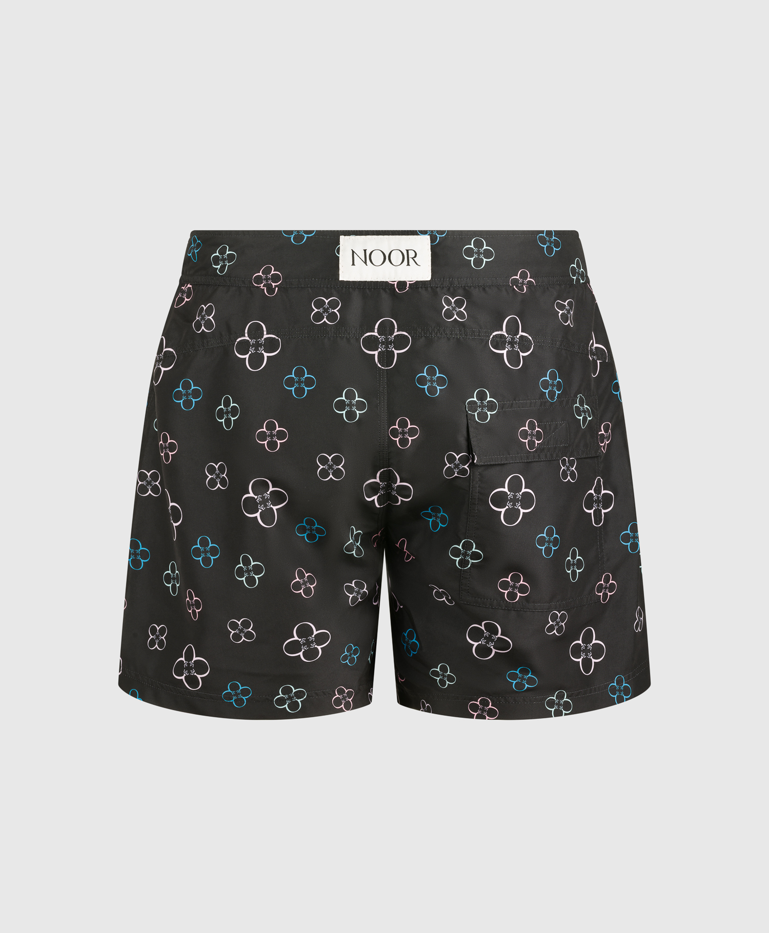ELI NOOR DESIGN Swim Shorts Prince Style In Noir Luxe Fiore Print - Image 6