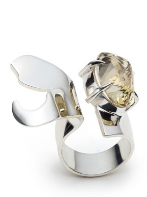 Exuberant Fluke Ring with Optix Citrine
