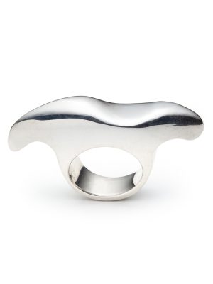 Exuberant Surfer Wave Sterling Silver Ring