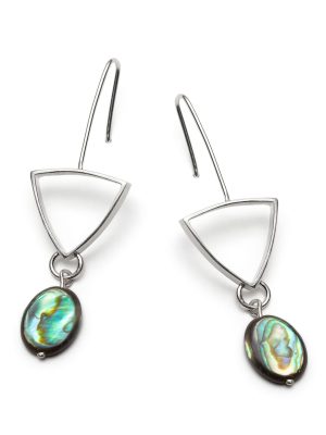 Exuberant Triangle with mother of pearl earrings