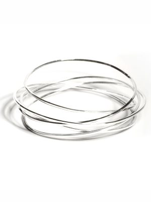 Endless bangle Sterling silver made by Francisca Rendic FR Art Jewellery Sydney Australia
