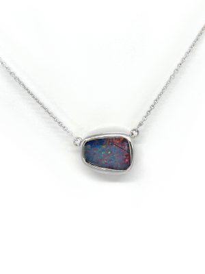 black opal Sterling silver made by Francisca Rendic FR Art Jewellery Sydney Australia