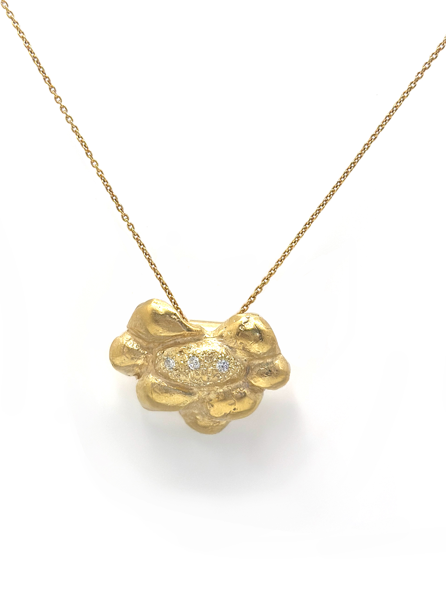 pine necklace gold plated Sterling silver made by Francisca Rendic FR Art Jewellery Sydney Australia
