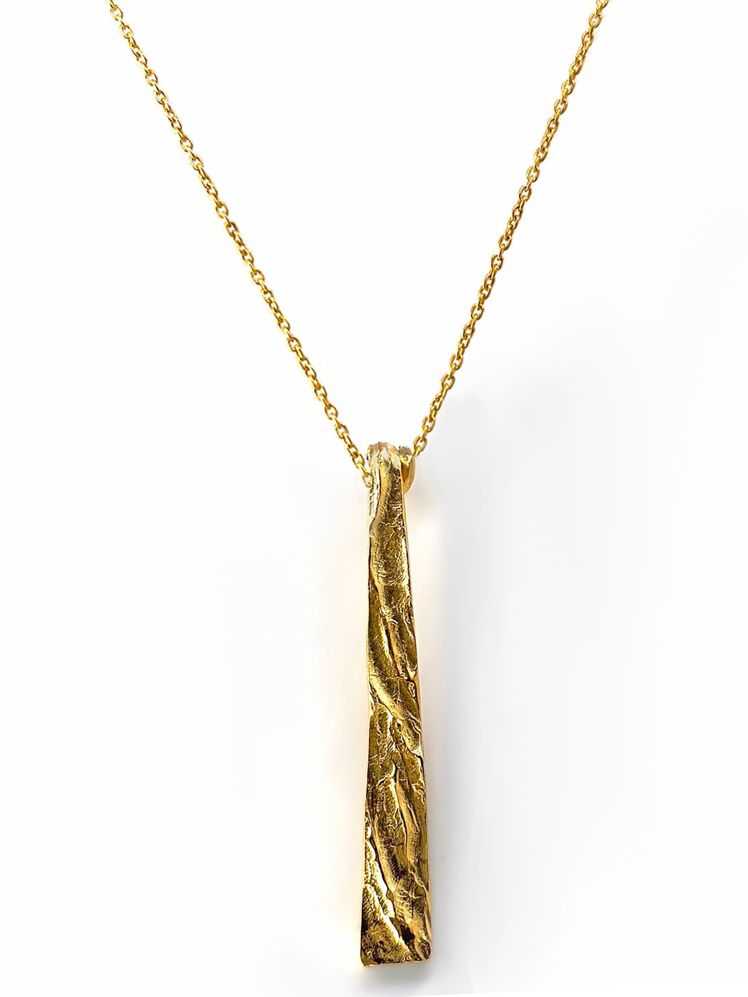 tribu necklace gold plated in Sterling silver made by Francisca Rendic FR Art Jewellery Sydney Australia