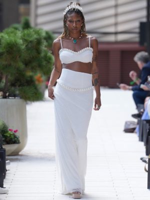 Fierce By AP White Gown Dress