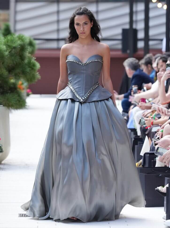 Fierce By AP Grey Gown Dress
