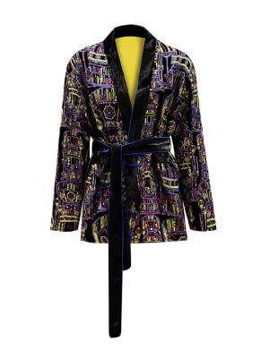 Sparkle Collection Black Biker Jacket Jacket/Blazer
