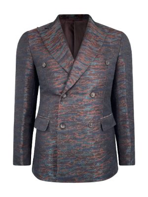 HIROMI ASAI Red Sky, Silk Double Jacket