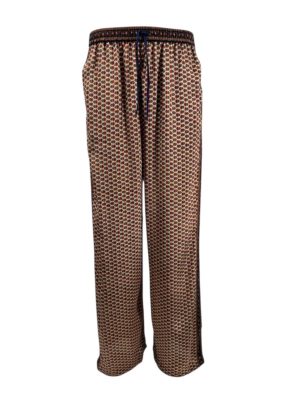 MONZLAPUR Geometric Print Flared Pants