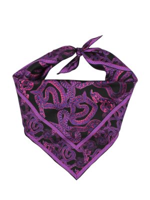 MONZLAPUR Animal Print Silk Scarf