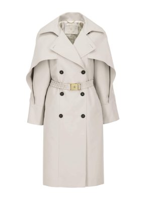 INA KESS TESTARO Trench Coat Noce